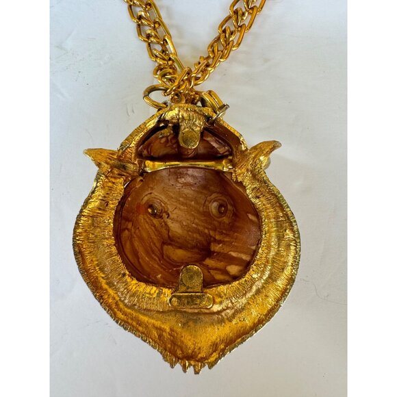 Gold Bull Head Necklace - Picture 4 of 6